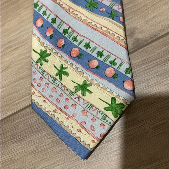 a. Mouley  1919 100% Silk Men’s Tie | Made in Paris | Vintage Clover Design | - Picture 2 of 4